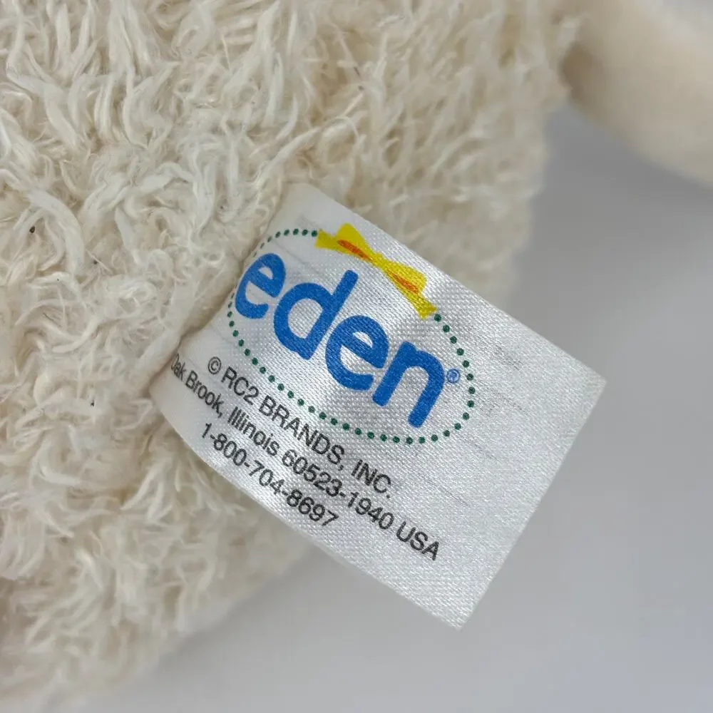Eden Lucy Lily Lamb Cream Hug Pocket Plush Baby Toy Stuffed Animal 12 Inch
